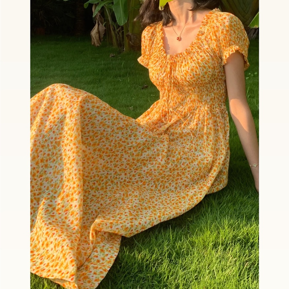 Doen Ashlynn Dress Clementines Daisy Fields - Picture 4 of 10